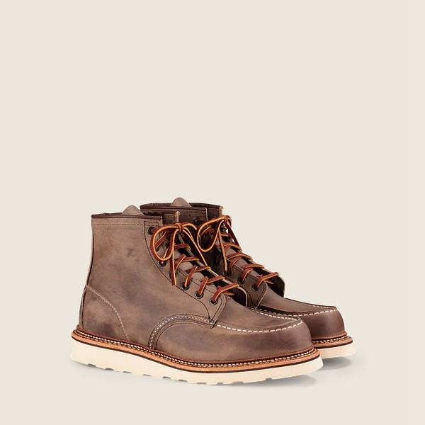 Red Wing Heritage Boots Khaki - Mens Classic Moc – 6-inch Rough & Tough Leather - 2634-NLDVO